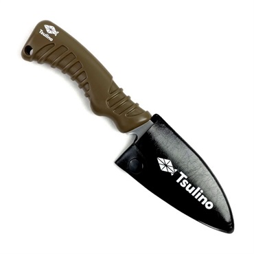 DEBA KNIFE【錆びにくい日本製出刃包丁/カバー付】(ブラウン)